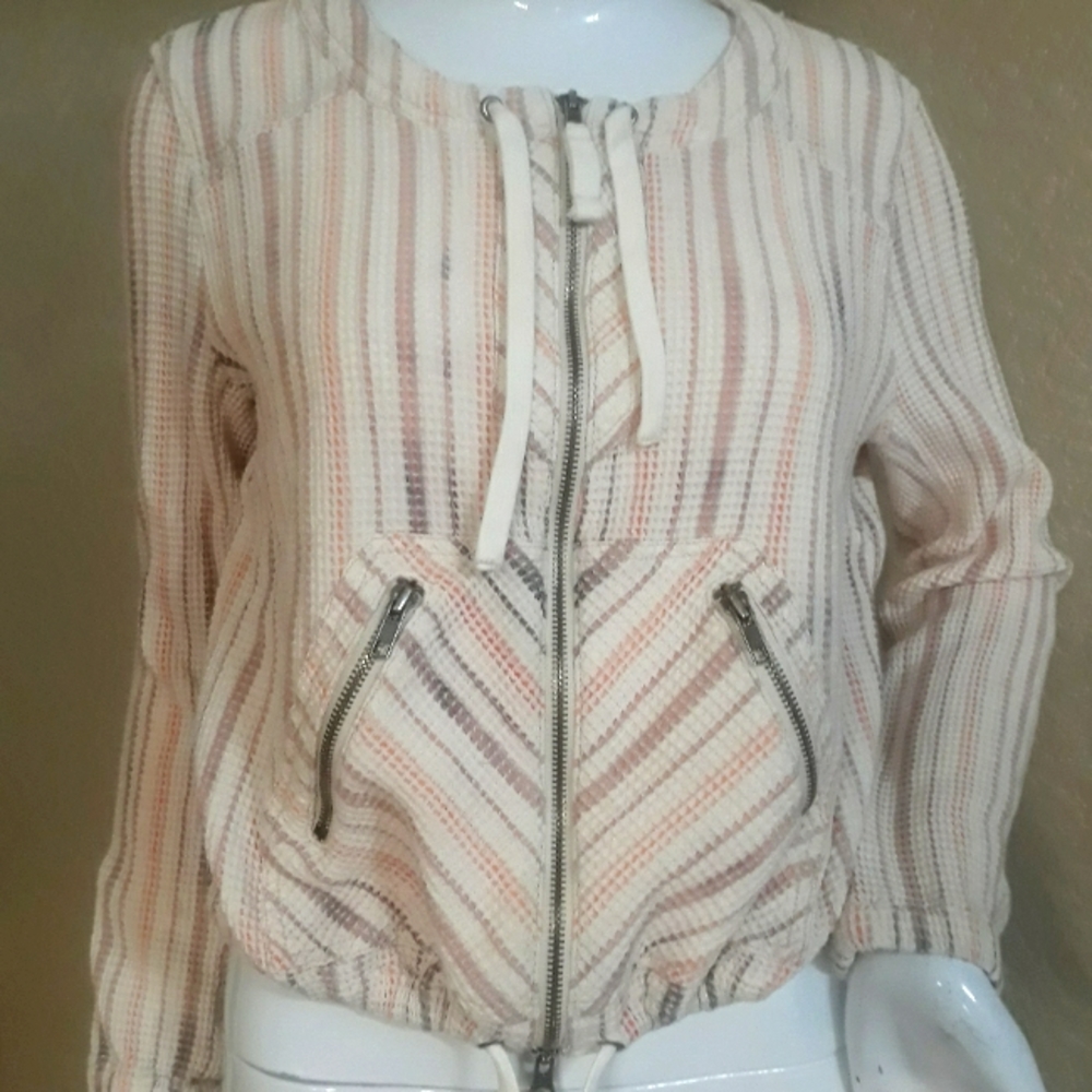 Free People Waffle Jacket